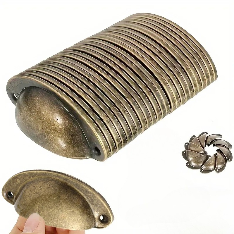 10PC キャビネットプル引き出しノブ交換ハンドルヴィンテー - Vintage Furniture Hardware Replacement のレビューと価格