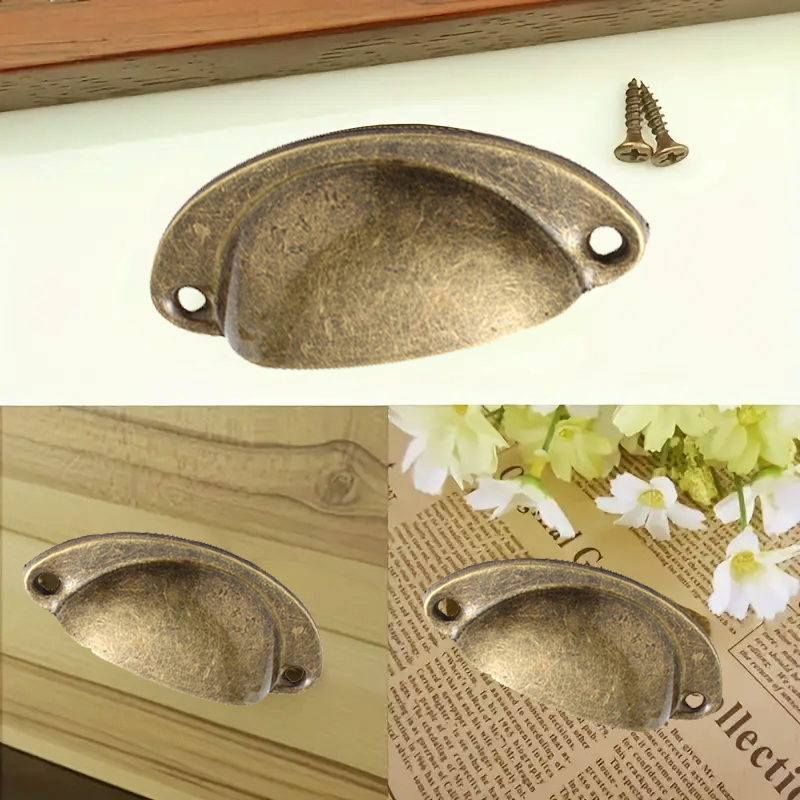 10PC キャビネットプル引き出しノブ交換ハンドルヴィンテー - Vintage Furniture Hardware Replacement のレビューと価格